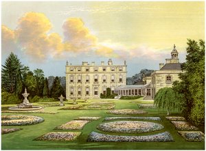 Maison Dytchley, Oxfordshire, résidence de Viscount Dillon, vers 1880 - Unbekannt
