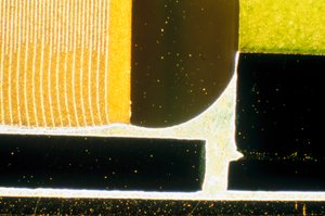 Composant de condensateur électronique, coupe transversale - Unbekannt