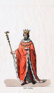 Comte de Surrey, costume pour la pièce de Shakespeare, Henry VIII, 19ème siècle - Unbekannt