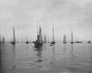 Tôt le matin sur la baie de New York, USA, c. 1900 - Unbekannt