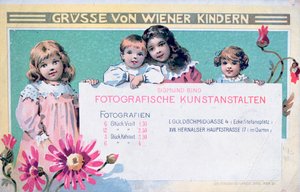 Carte publicitaire des premiers photographes viennois - Unbekannt