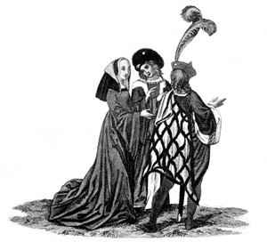 Coiffure pyramidale précoce, fin du XVe-début du XVIe siècle, 1910 - Unbekannt