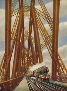 Express de la côte est traversant le pont du Forth - Unbekannt