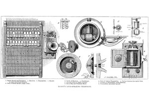 Téléphone en carbone Edison, 1879 - Unbekannt