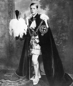 Édouard, prince de Galles en chevalier de la Jarretière, début du 20ème siècle