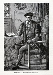 Édouard VI écrivant son Journal, 1882 - Unbekannt