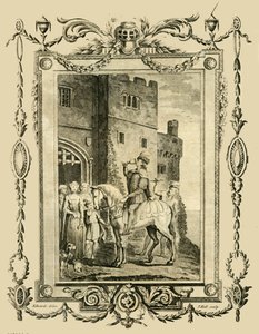 Édouard le Martyr poignardé sur ordre de sa belle-mère, Elfrida, au château de Corfe, 978 - Unbekannt