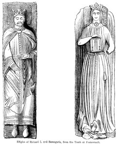 Effigies de Richard Ier et Bérengère, du tombeau de l