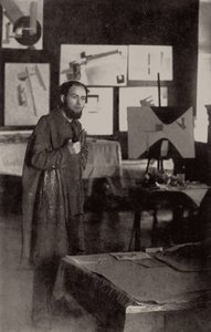 El Lissitzky dans son atelier à Vitebsk, 1919 - Unbekannt