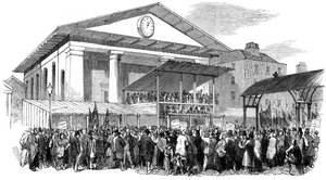 Réunions électorales à Covent Garden lors de l