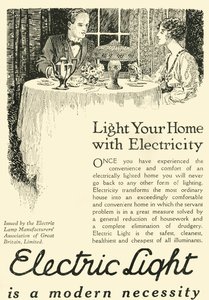 La lumière électrique est une nécessité moderne