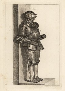 Élégante armure cannelée apportée par Lord Warwick d