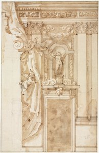 Élévation pour décoration murale, vers 1550 - Unbekannt
