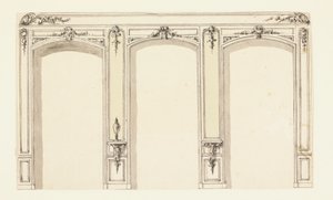 Élévation de mur avec trois niches - Unbekannt