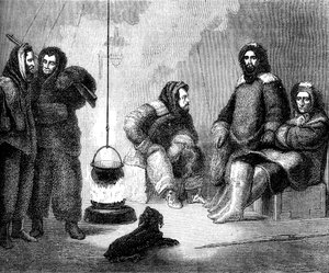 Elisha Kent Kane et ses compagnons au Groenland, vers 1855 - Unbekannt