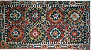 Couverture brodée, Caucase, 18ème siècle