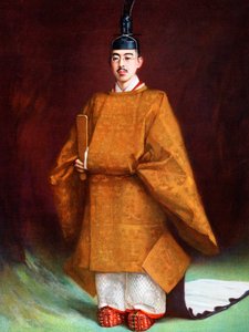 Empereur Hirohito dans ses vêtements de couronnement, c1924-1926 - Unbekannt