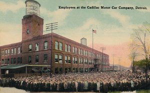 Employés de la Cadillac Motor Car Company, Detroit, vers 1930