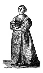 Dame de la cour anglaise, 1643, 1910