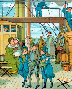 Famille anglaise voyageant en France - Unbekannt