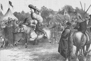 Festivités anglaises au XIVe siècle : joute au quintain, 1905 - Unbekannt