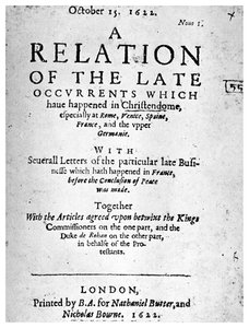 Livre de nouvelles anglais, 1622 - Unbekannt