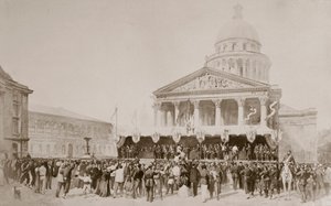 Enrôlement de volontaires dans la Garde nationale, Place du Panthéon, Paris, 1870-1871 - Unbekannt