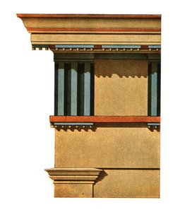 Entablement du prostylos à Sélinonte, Italie