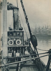 Entrée dans les docks de Grimsby à la fin d