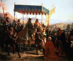 Entrée de Charles VIII à Naples, 12 mai 1495, 19e siècle - Unbekannt