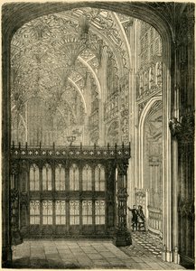 Entrée de la chapelle du roi Henri VII, 1881
