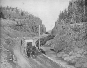 Entrée du parc de Yellowstone, vers 1897 - Unbekannt