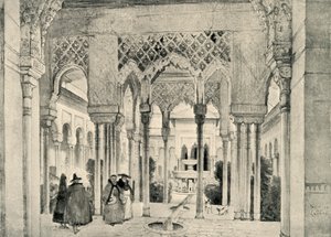 Entrée de la Cour des Lions, vers 1830, 1907
