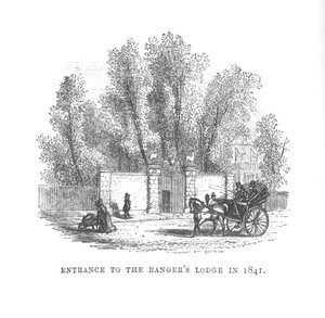 Entrée du pavillon des Rangers en 1841, vers 1870 - Unbekannt