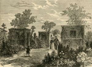 Entrée des jardins zoologiques en 1840, vers 1876 - Unbekannt