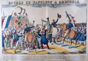 Entrée de Napoléon à Grenoble, mars 1815, 19ème siècle