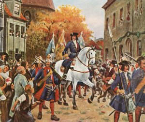 Entrée du prince Léopold Ier à Dessau après la guerre de Succession d
