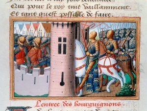 Entrée des Bourguignons à Paris, mai 1418, 1484 - Unbekannt