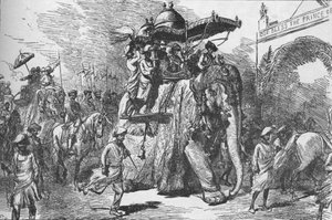 Entrée du prince de Galles à Baroda, Inde, le 9 novembre 1875 - Unbekannt