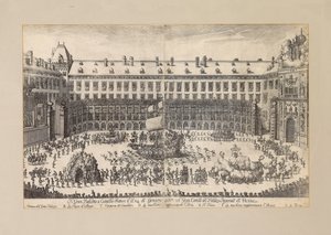 Ballet équestre dans la cour de la Hofburg de Vienne, 1667 - Unbekannt