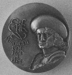 Éric de Poméranie 1382-1459. Médaille historique, 1978