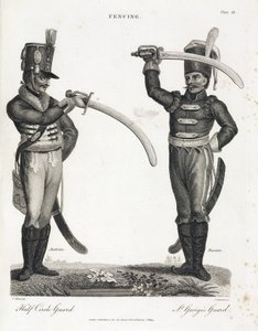 Escrime : demi-garde circulaire et garde de Saint Georges - Unbekannt