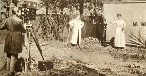 Eugène Lauste enregistrant la première image animée et sonore combinée, c1905, 1935 - Unbekannt