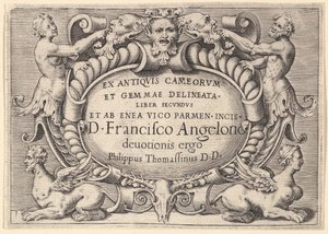 Ex Antiquis Cameorum et Gemmae Delineata Liber Secundus et ab Enea Vic..., publié vers 1599-1622
