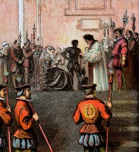 Exécution de Marie, reine des Écossais, 1587, vers 1850 - Unbekannt