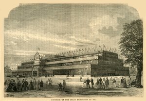 Extérieur de la Grande Exposition de 1851, vers 1876 - Unbekannt