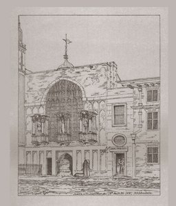 Vue extérieure de la chapelle du Guildhall, 1815, 1886 - Unbekannt