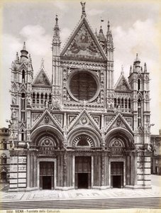 Façade de la cathédrale de Sienne, Italie, fin du 19ème ou début du 20ème siècle - Unbekannt