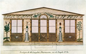 Peinture de façade de la pharmacie Langlois, Paris, France, 1928 - Unbekannt
