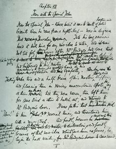 Page fac-similé du manuscrit de The Country House, par John Galsworthy, 1907, 1928 - Unbekannt